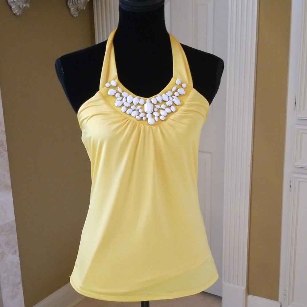 Cache yellow halter